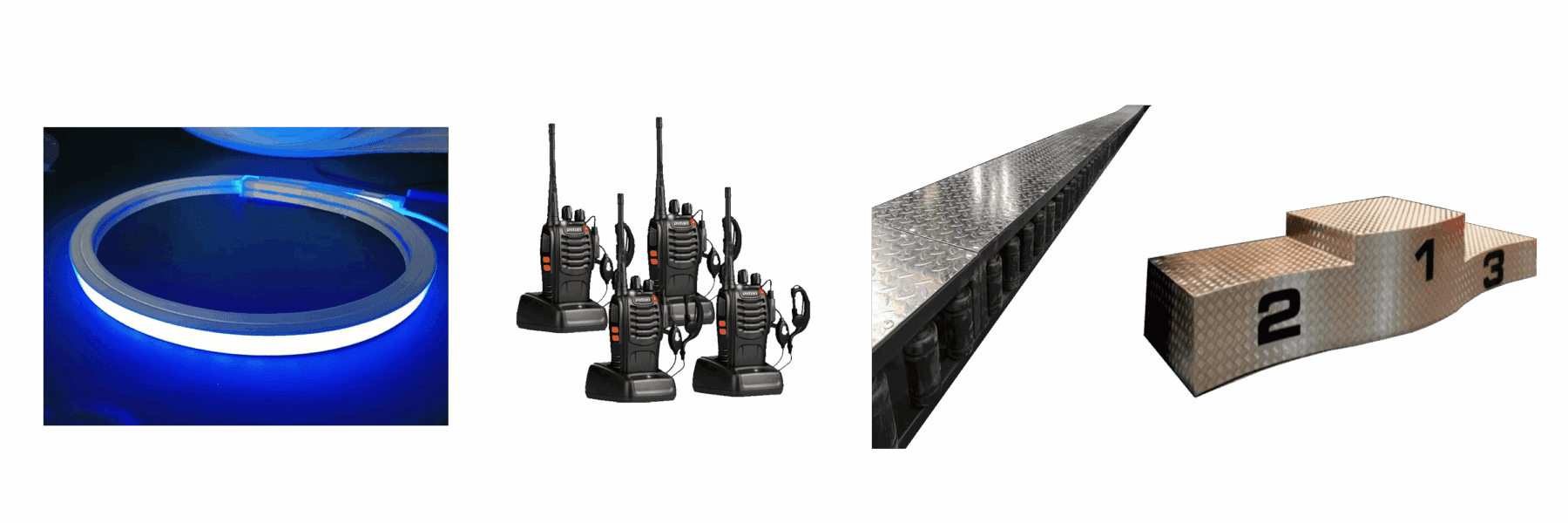 Dispositivos de iluminación y comunicación LED para pistas de karting