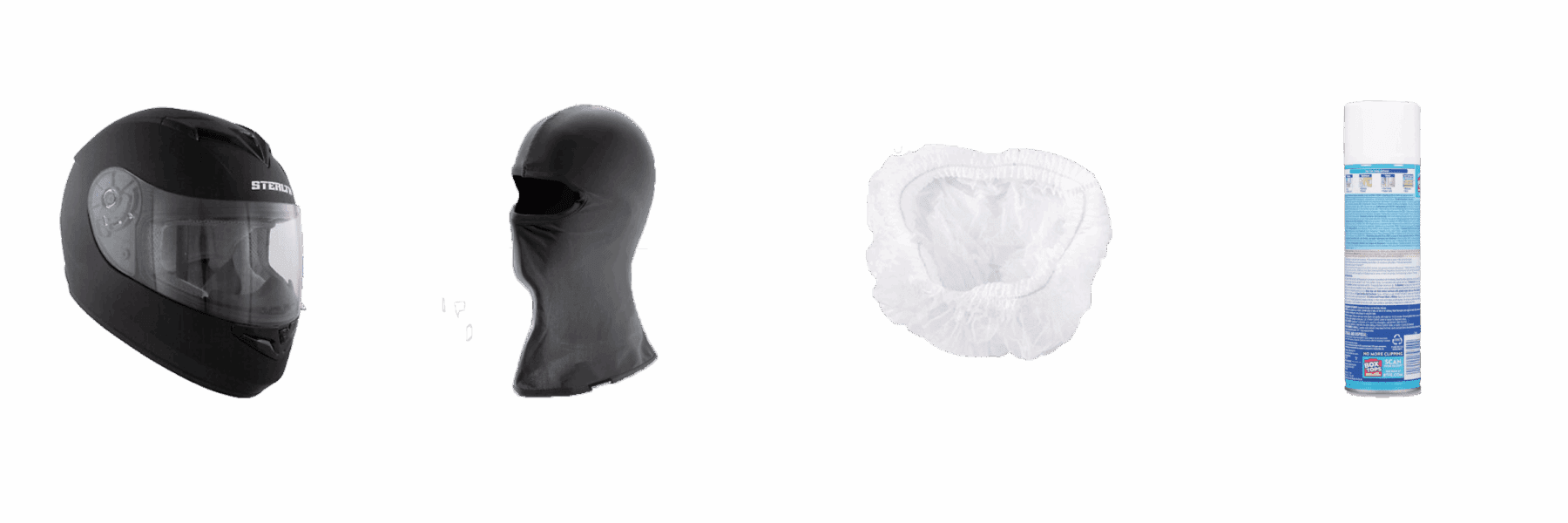 Equipo de seguridad para el cliente, incluidos cascos y guantes.