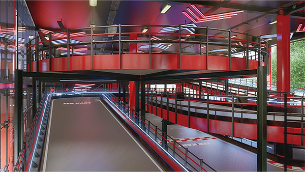 Custo da pista de kart multinível 1