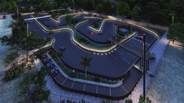 Calculadora de custos de pista de kart ao ar livre da Ferkart