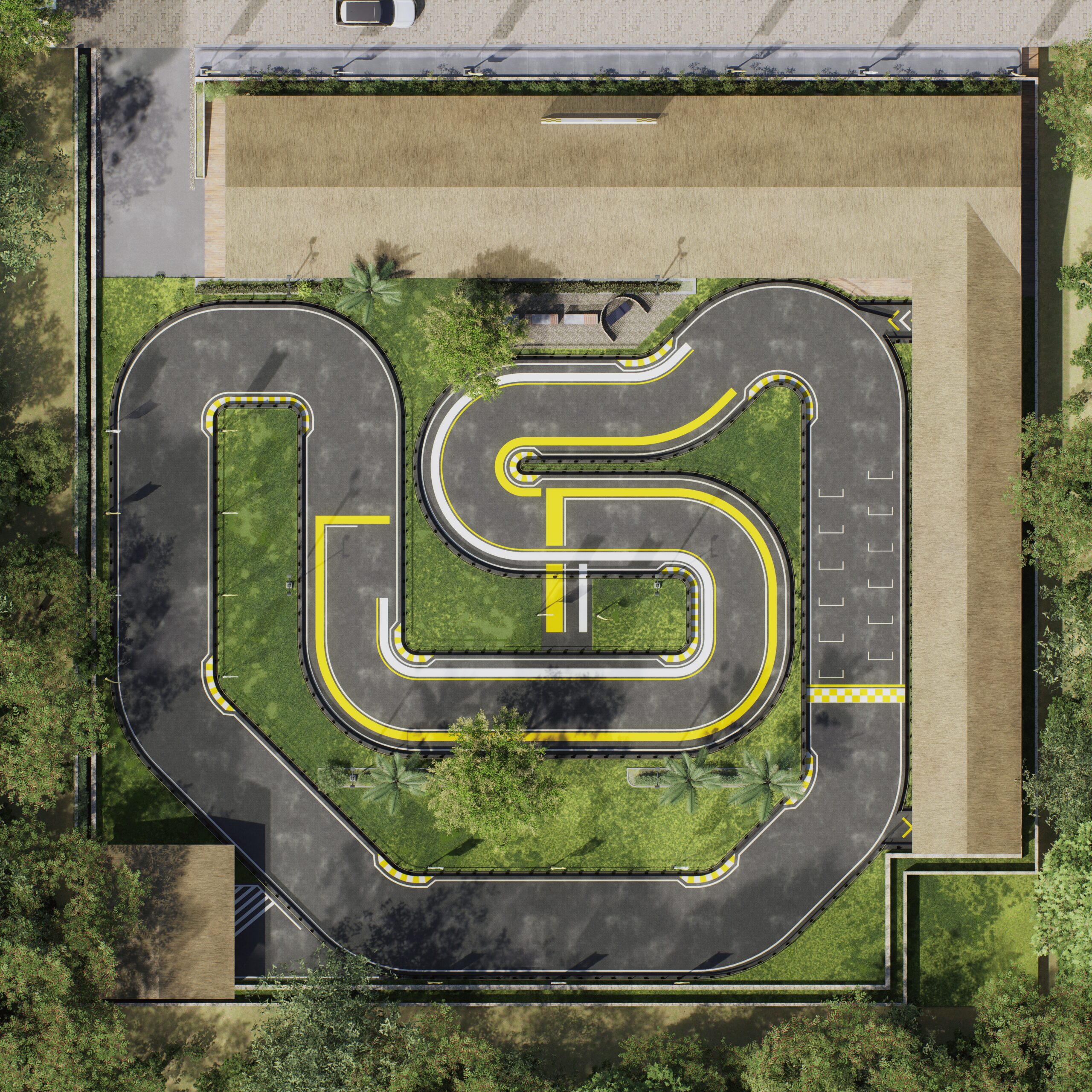 Pista de karting eléctrico Ferkart