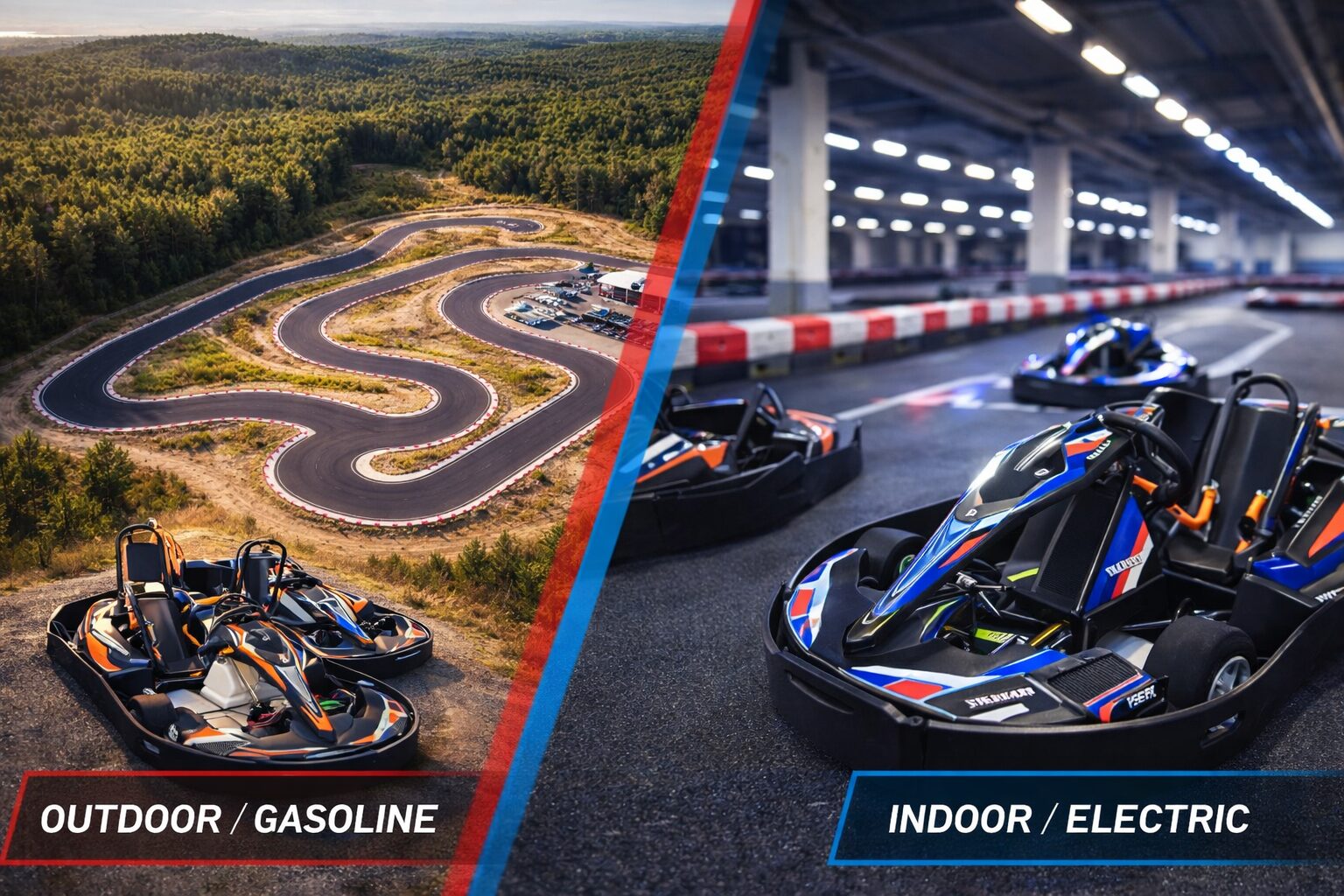 outdoor vs indoor karting track